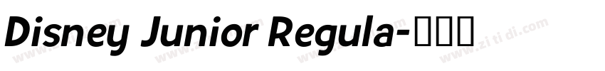 Disney Junior Regula字体转换